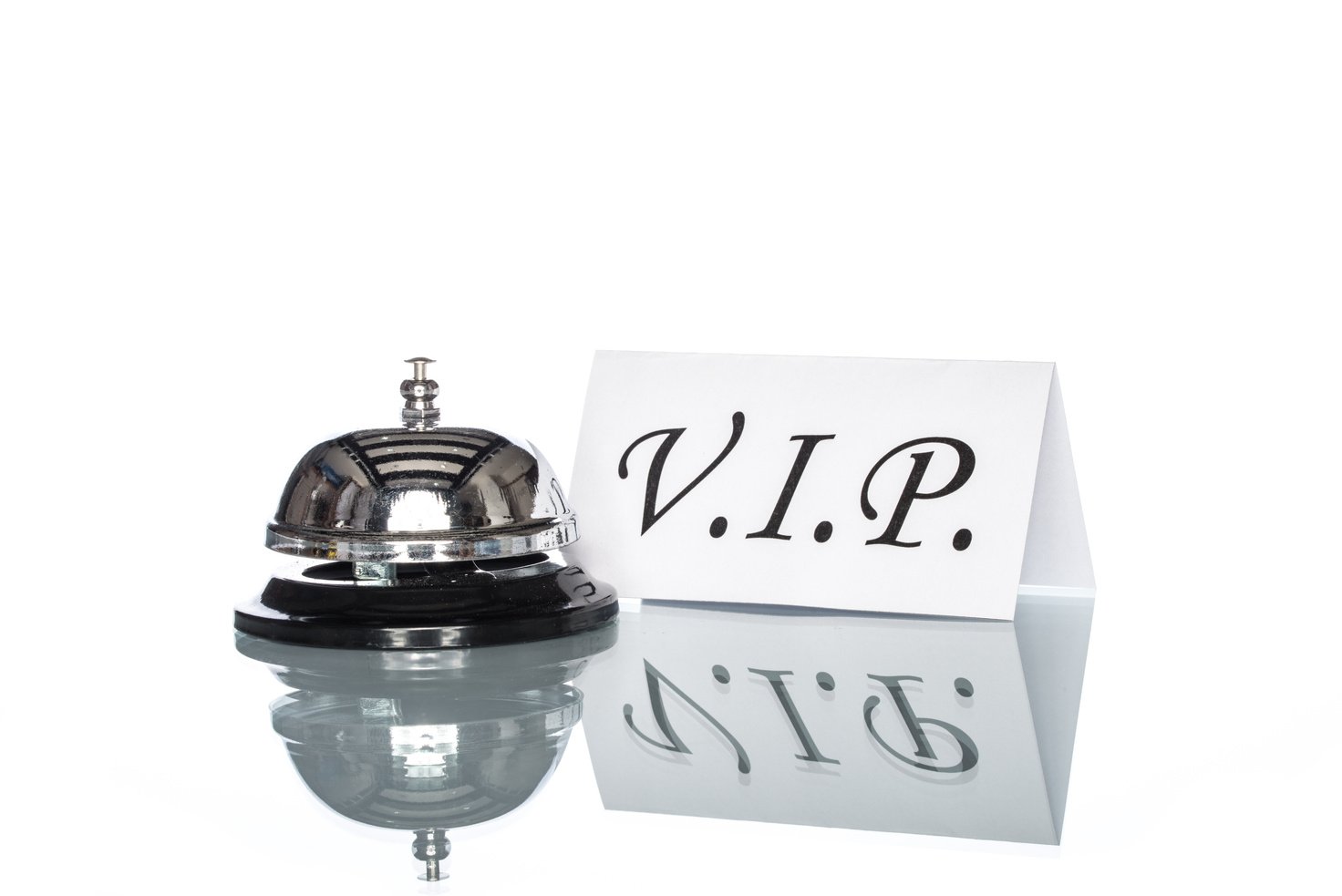 Service bell on the Check in desk, vip Service